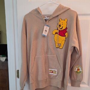 Winnie the Pooh  Beige Zip-Up Hoodie